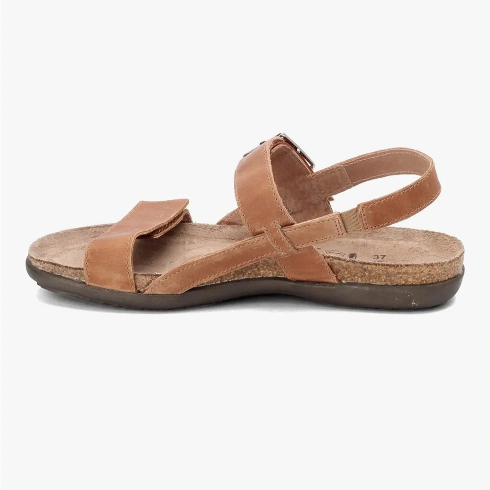 NAOT NEW Size 5.5 (36 )Footwear Women's Norah Sandal in Latte Brown Lthr